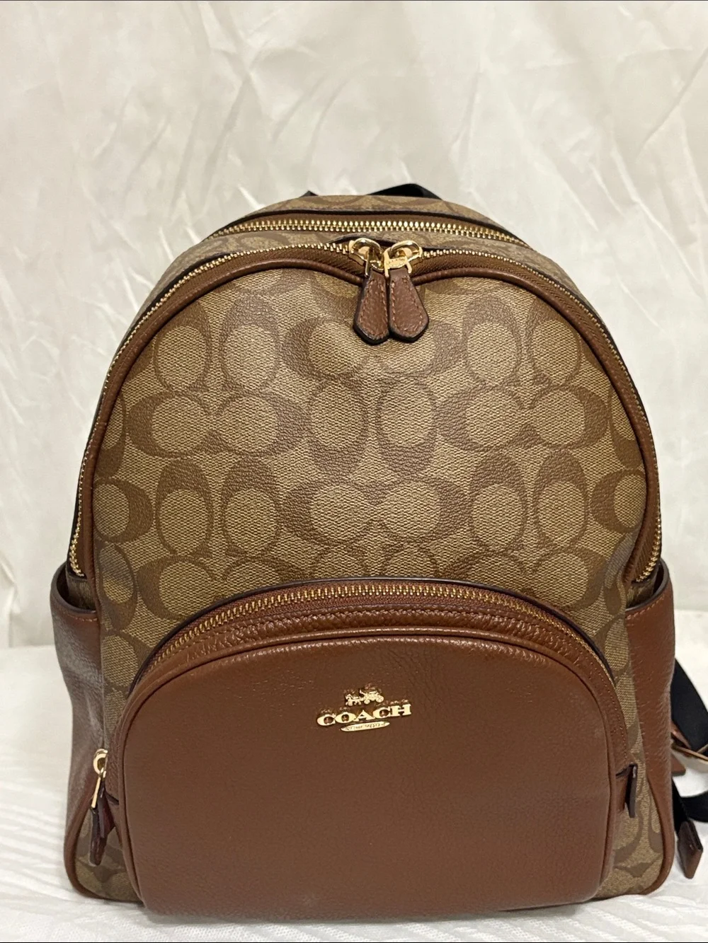 Coach Signature Canvas Backpack